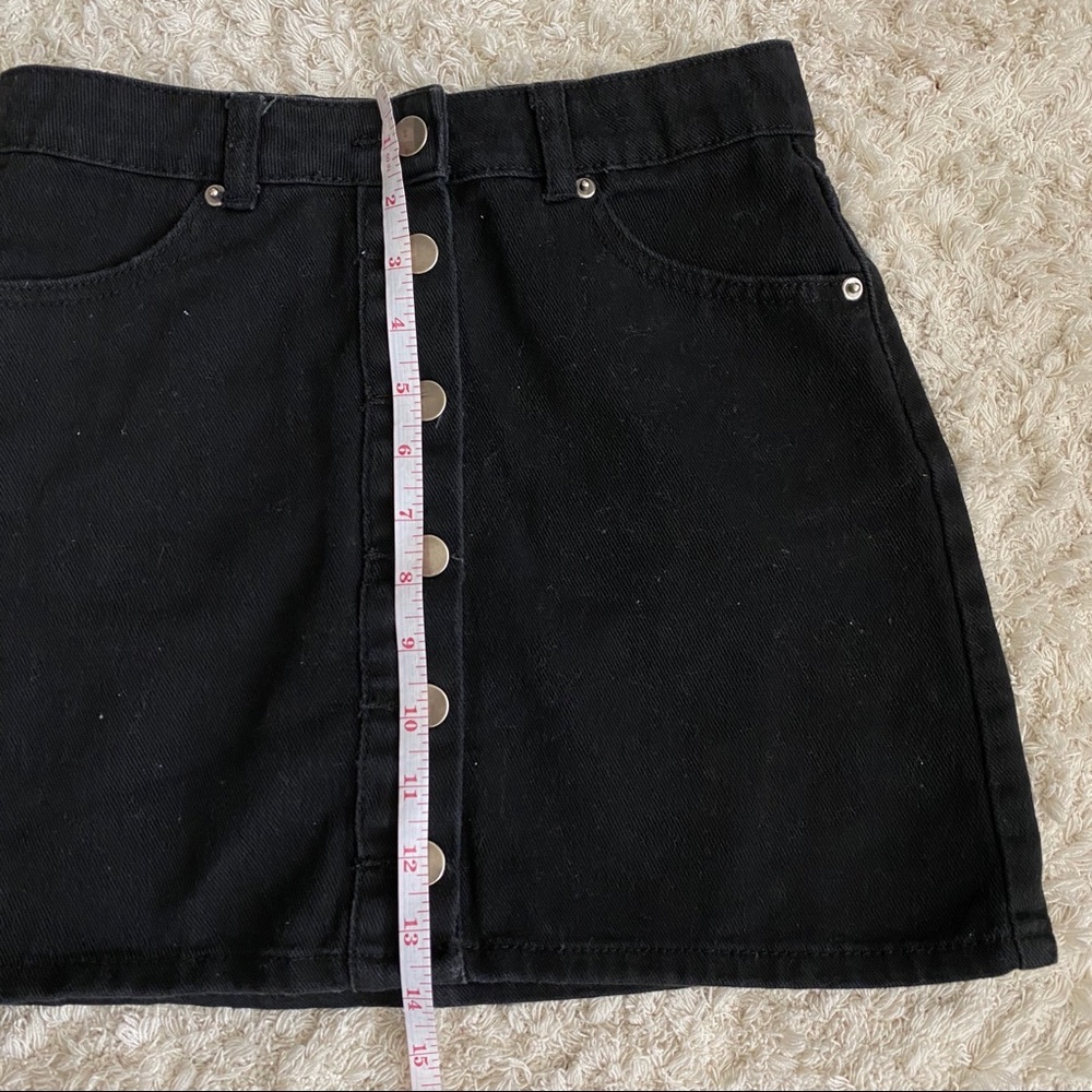 Forever 21 Black Denim Skirt - Picture 6 of 7